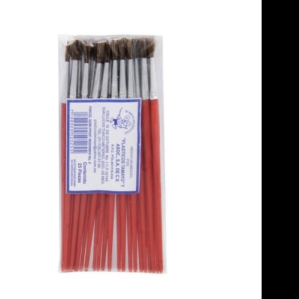 PINCEL PLASTICO SEMIPROFESIONAL 5 TAMAYO ROJOE25C1500